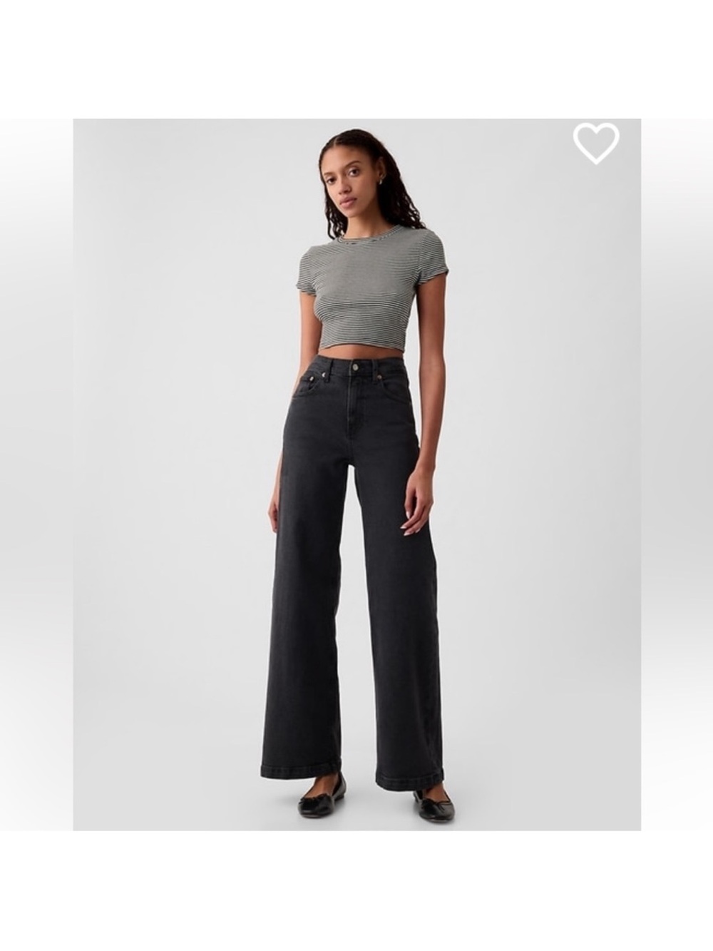 GAP High Rise Stride Wide-Leg Jeans